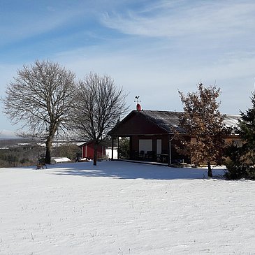 Jagdhaus Maja im Winter