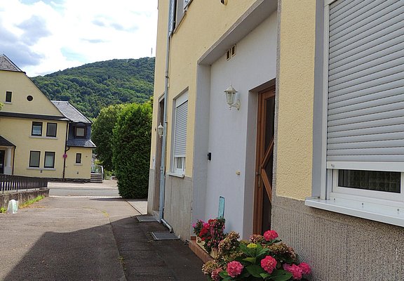 Hauseingang Ferienwohnung Goethe
