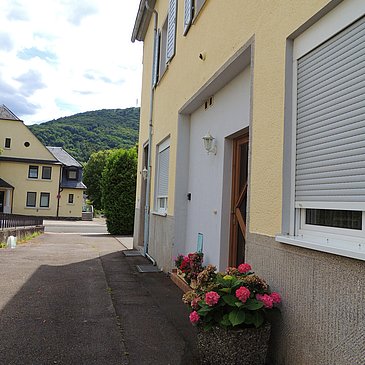 Hauseingang Ferienwohnung Goethe
