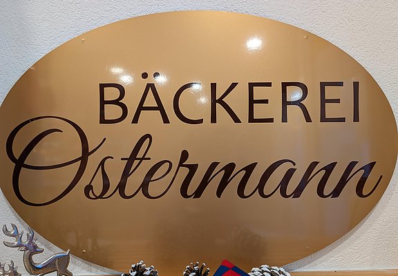 Bäckerei Ostermann Schild