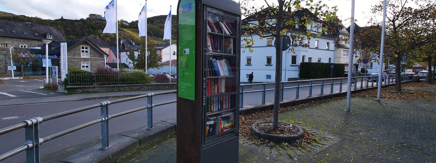 Bücherschrank an der Güterhalle 3