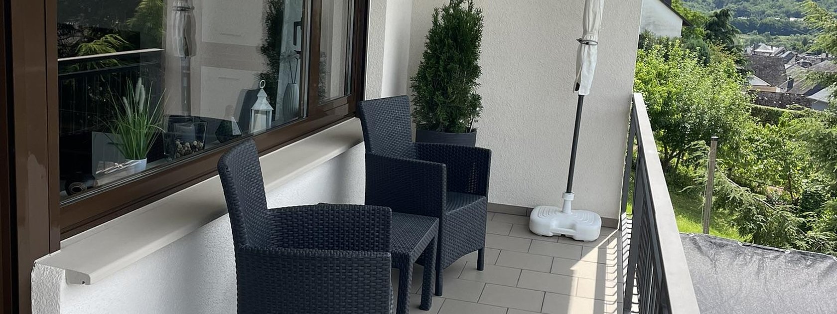 Balkon mit Sitzecke