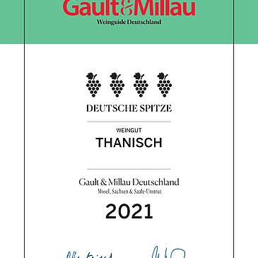 Weingut Thanisch - Auszeichnung Gault & Millau