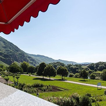 Blick vom Hotel