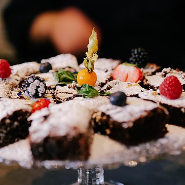 Lecker Schokokuchen im "La Bonne Adresse" Andel