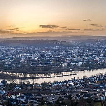 Blick über Trier bei der Mariensäule