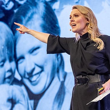 Patricia Kelly während der Show
