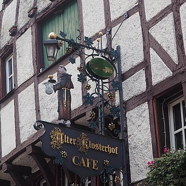 Café Alter Klosterhof Schild