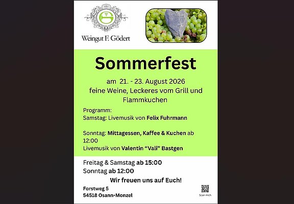 Sommerfest im Weingut