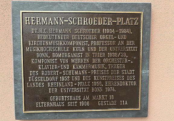 Hermann Schröder-Gedenktafel