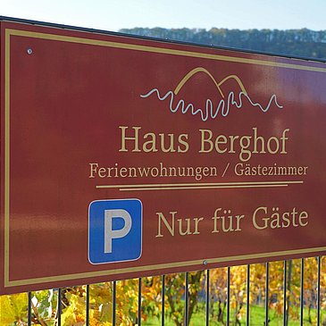 Parkplatz Haus Berghof