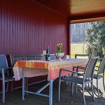 Sitzplatz auf der Veranda