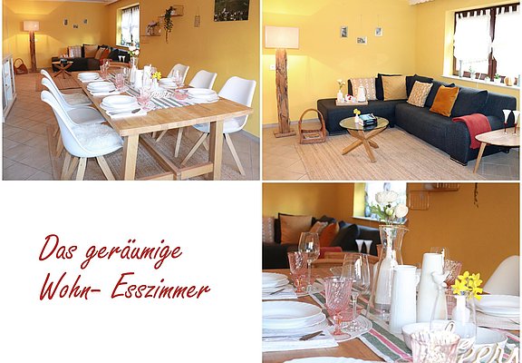 Geräumiges Wohn -Esszimmer