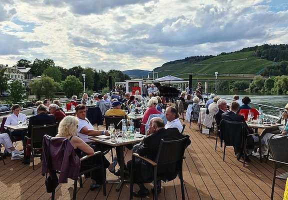 Außendeck auf dem Schiff